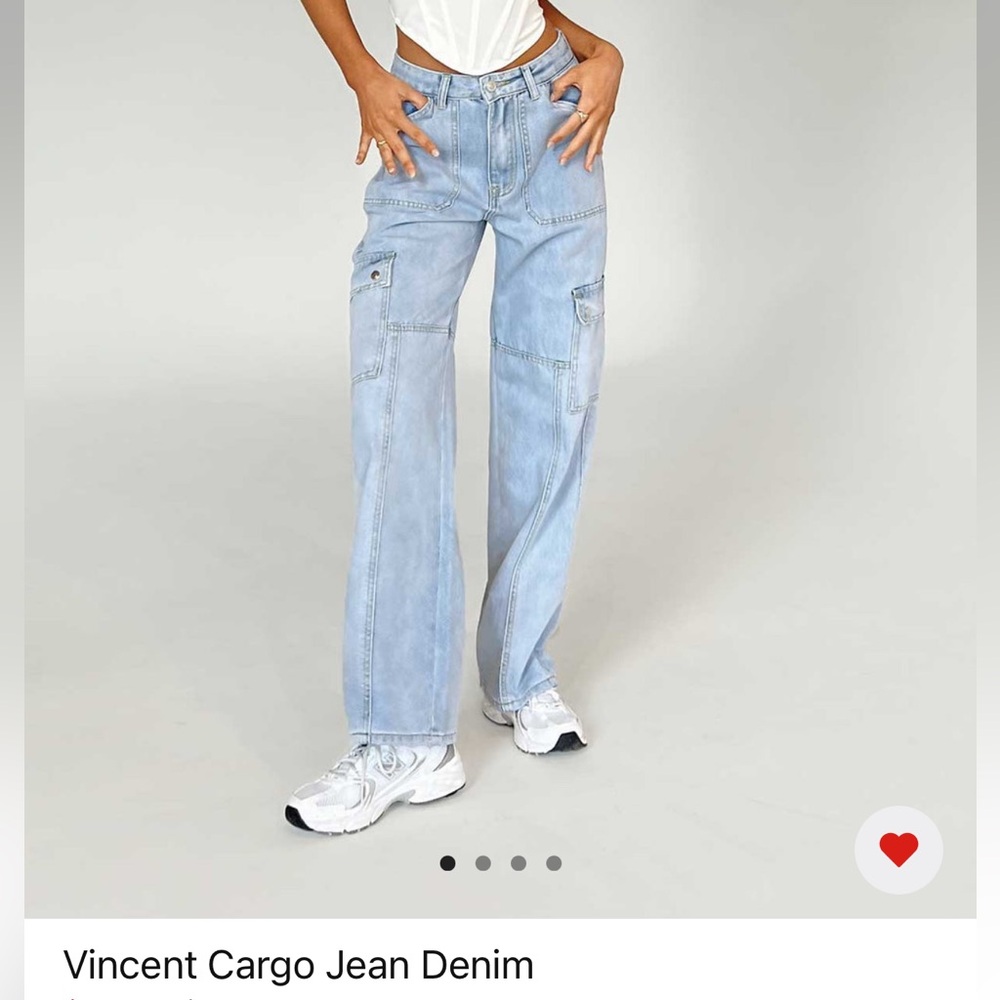 Princess Polly Vincent Cargo Jeans - Size 8